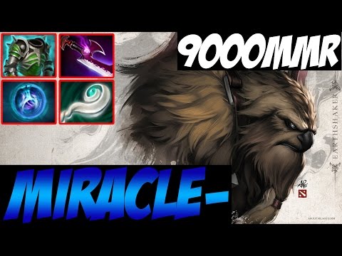 Miracle- 9000MMR Dota 2 - EarthShaker Ranked Match