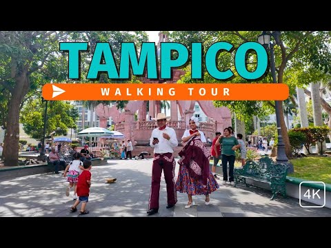 Tampico Walking Tour | Playa Miramar Beach | Mexico in 4k60fps w/Captions