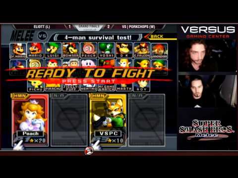 Versus Melee Weekly 1/10/16 - Grand FInals - Eliott (Peach) vs VS|PorkChops (Falco)