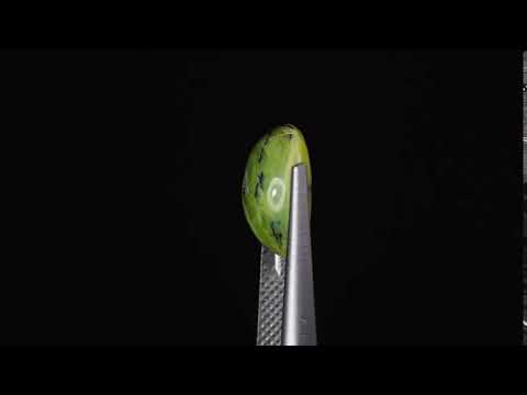 Натуральный зелёный Опал овал 11.9x8.8мм 3.46ct видео