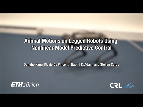 Animal Motions on Legged Robots Using Nonlinear Model Predictive Control - Teaser