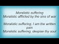 Sinister - Moralistic Suffering Lyrics