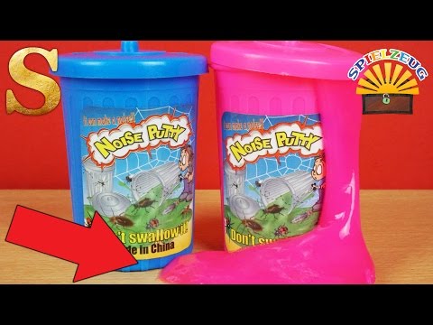EKLIGE PRANK KNETE NOISE PUTTY - Bunter Schleim Slice Glibber Furz Geräusche Experiment deutsch