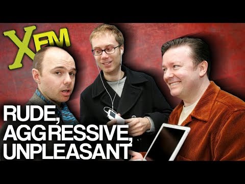 XFM S2E33 - "Rude, Aggresive, Unpleasant" - Karl Pilkington, Ricky Gervais, Steve Merchant