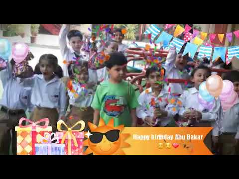 Happy Birthday our Preschooler Abubakar from Playgroup