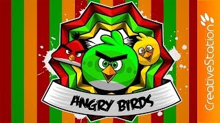 Angry Bird's - Speed art (#Illustrator) | CreativeStation
