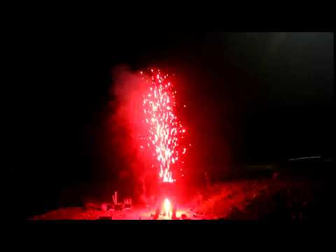 PFS035 (14PFS035): Dominator Color Fountain - 1 Sec 10 M Color Fountain-Red w/ 2 M e-match