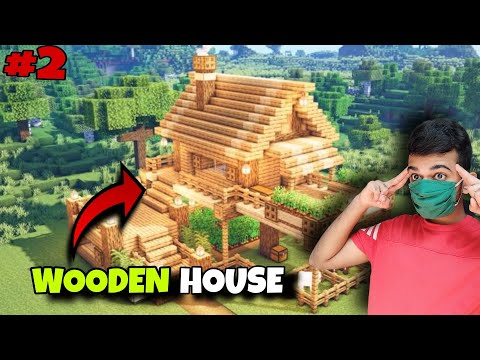 MINECRAFT POJAV SURVIVAL SERIES EP - 2 || I MADE WOODEN HOUSE IN MINECRAFT JAVA