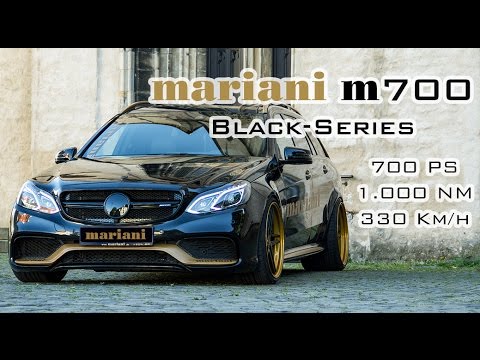 mariani E63 AMG I m700 Black-Series  I Mercedes Tuning I Kotflügel - Felgen - Auspuff