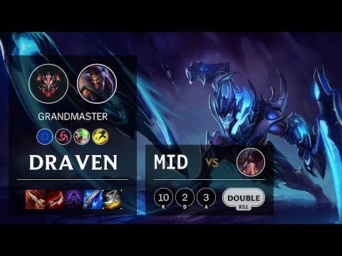 Draven Mid vs Akali - EUW Grandmaster Patch 10.8
