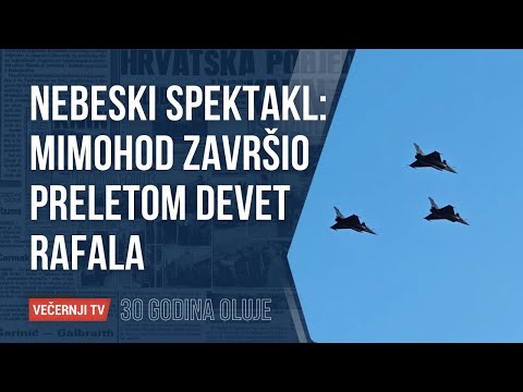 Nebeski spektakl: Mimohod završen preletom devet Rafala