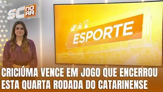 Criciúma vence em jogo que encerrou esta 4º rodada do Campeonato Catarinense