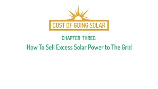 How To Sell Excess Solar Power To The Grid