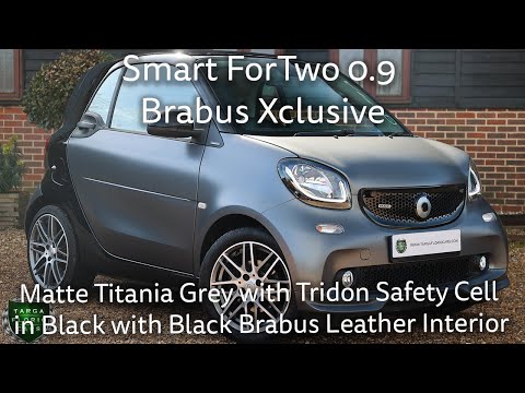 [4K] Smart ForTwo 0.9 Brabus Xclusive Auto registered January 2018 finished in Matte Titania Grey