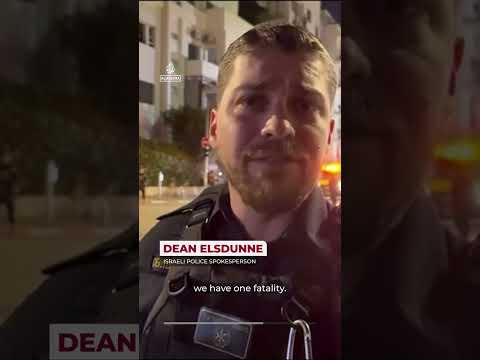 One killed as Iranian missiles hit Tel Aviv area