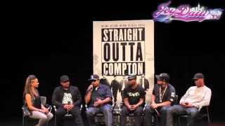 Ice Cube talks about the 'Fuck The Police' scene in 'Straight Outta Compton" & leaving N.W.A