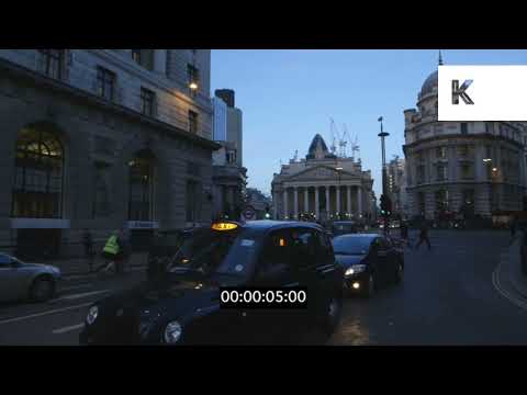 2010s City of London Street Scenes at Dusk
