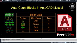 Auto Count Blocks in AutoCAD  LISP