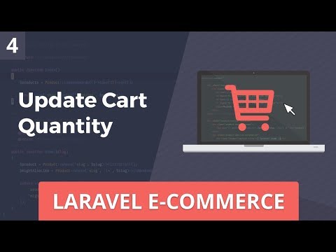 Laravel E Commerce Update Cart Quantity Part 4