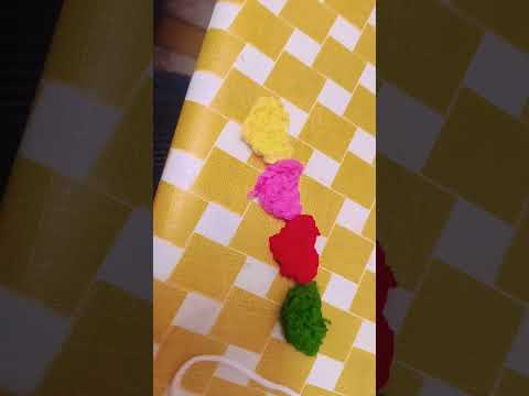 crochet cute heart's made by me #colors #flowers #pink #crochet #diy