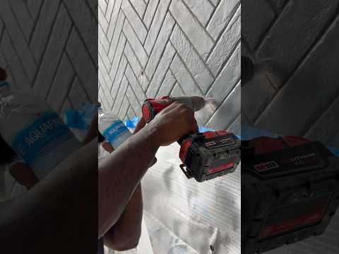 How to put a tv on tile #tv #install #tile #fireplace #lg #oled #tech #luxury #reels #shorts #fun