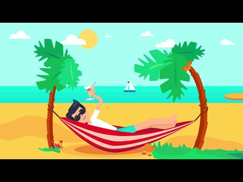 Vacation On Tropical Island Motion Graphics