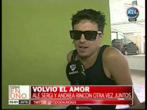 Andrea Rincon y Ale Sergi otra vez juntos