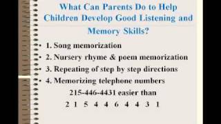 Learning Disabilities There is a Cure: Auditory Memory