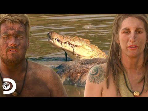 A trek that pitted them against crocodiles, snakes, and leopards | Naked and Afraid