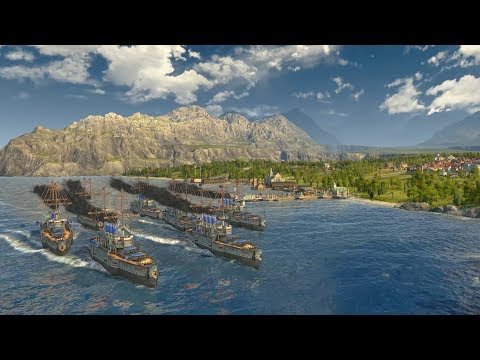 ANNO 1800 DLC | Ep. 2 | WARSHIP Fleet & Supply Ships Arrive | Anno 1800 Sunken Treasure DLC Gameplay