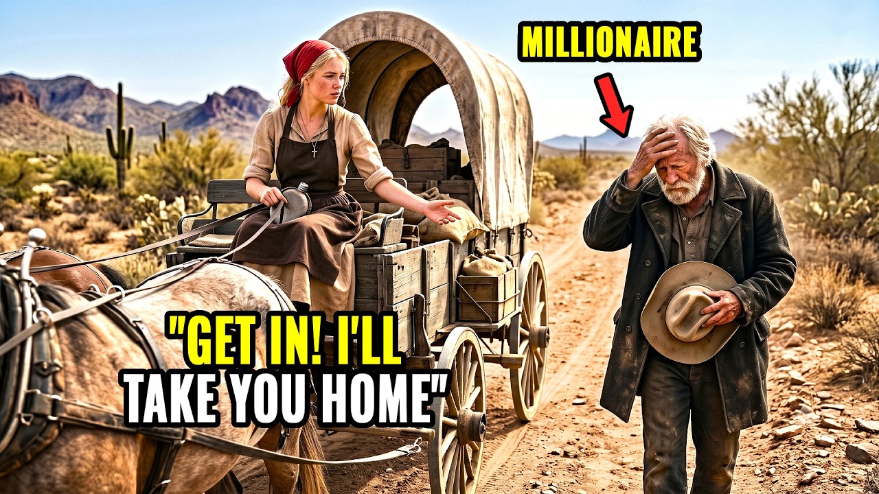 Poor Ranch Girl Helped an Old Cowboy Lost in the Blazing Desert — The Next Day, He Saved Her Ranch