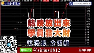 【海豚交易室】#范振鴻 0521，熱映放出來 學員發大財 (圖)