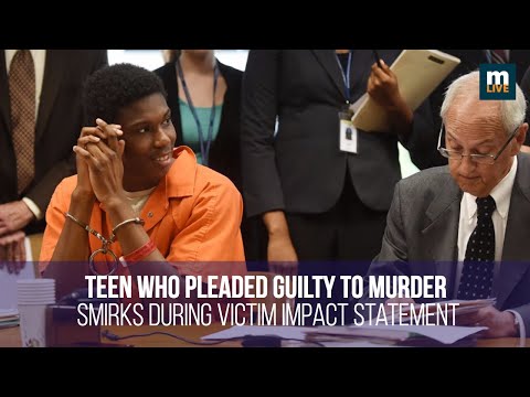 Teen who pleaded guilty to murder smirks during victim impact statement Video