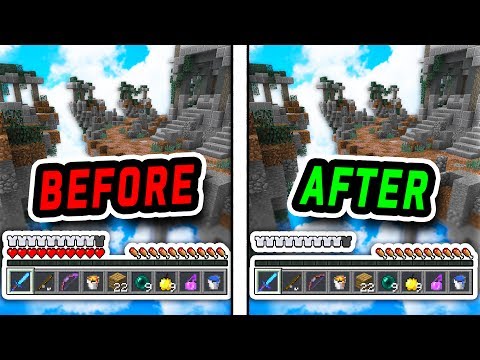 Grapeapplesauce - INVISIBLE HEARTS TEXTURE PACK CHALLENGE! (Minecraft Skywars)
