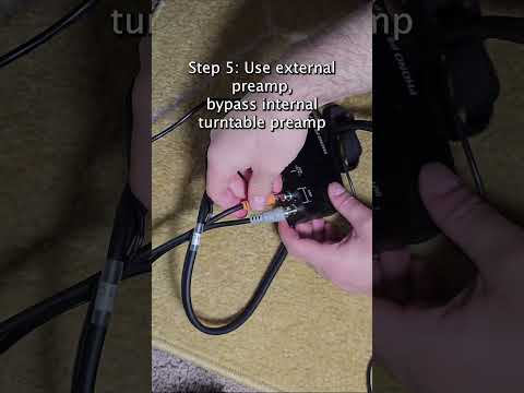 How to set up turntable to play through interface #shorts