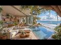 Elegant Seaside Ambience With Soft Jazz Music | A Relaxing Lounge Space & Gentle Waves for Unwind DEFAULT Thumbnail