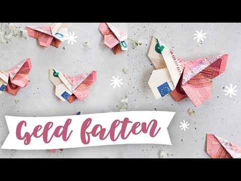 Schmetterlinge falten aus Geld als Geldgeschenk  | Geldscheine falten für Hochzeiten | TRYTRYTRY