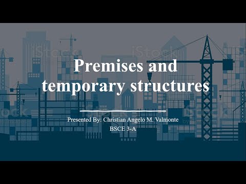 Premises And Temporary Structures Article 15 Section 4 5