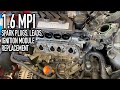 1 6 MPI BSE Engine DIY Ignition Service Spark Plugs Leads Coil Pack Intake Seals