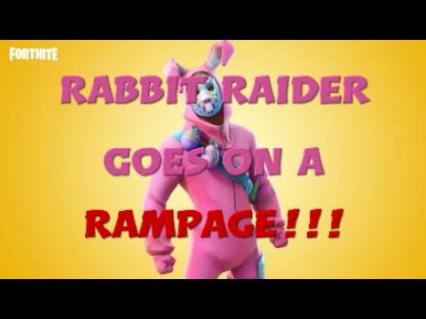 Rabbit Raider Goes On A Rampage !!! -  Fortnite: Battle Royale Video