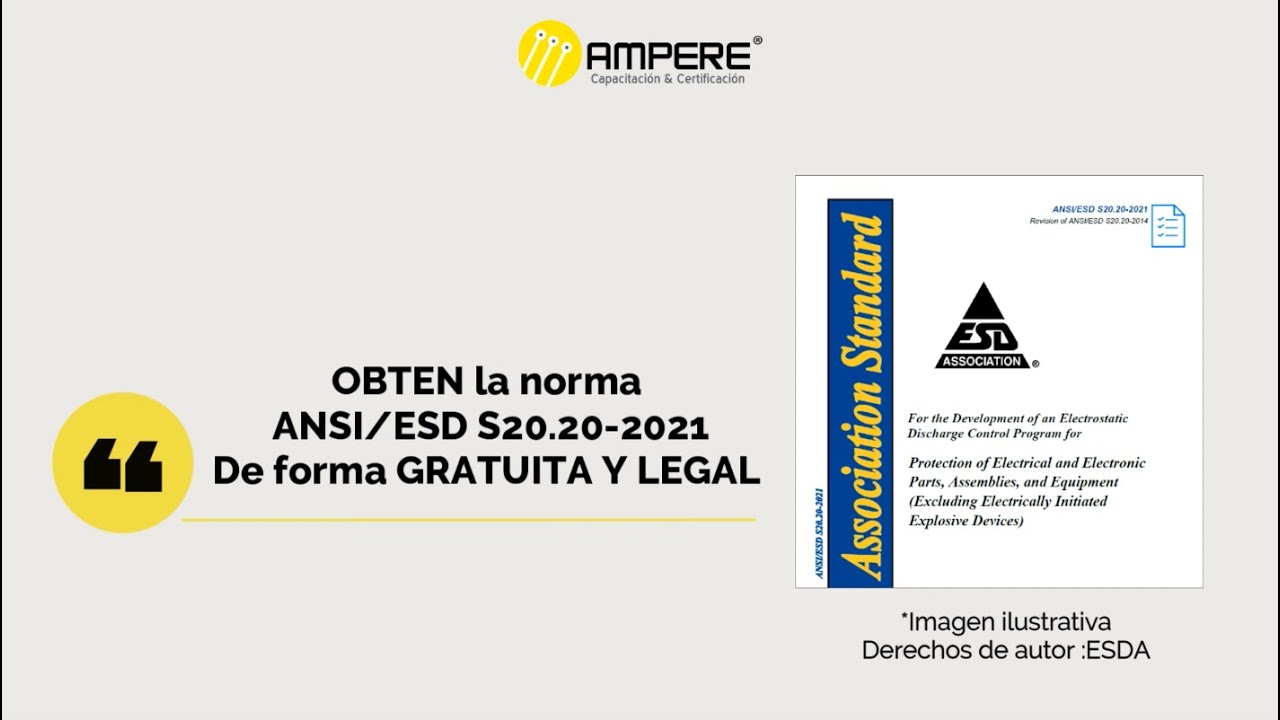 ANSI/ESD S20.20 2021 PDF GRATIS de forma legal