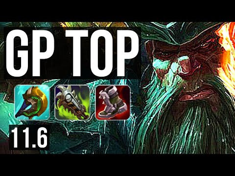 GANGPLANK vs SYLAS (TOP) | 8 solo kills, 2.0M mastery, 13/2/6, 800+ games | KR Diamond | v11.6