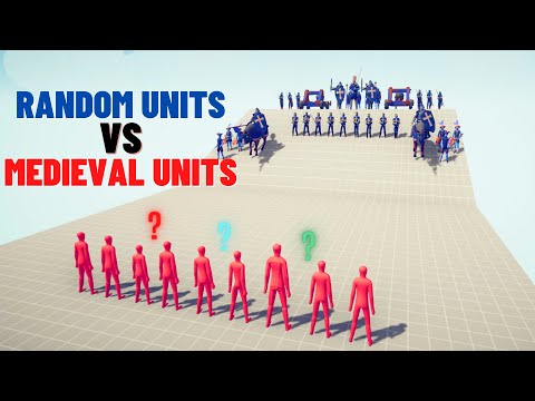RANDOM MOD UNITS vs MEDIEVAL UNITS - RANDOM UNITS MOD - Totally Accurate Battle Simulator TABS