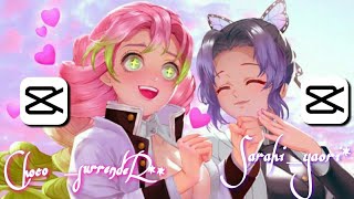 Mitsuri Kanroji & Shinobu Kocho || ^Stereo love^ || Collab with @Sarahi_yaori*edits