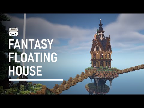Fantasy Floating House - Minecraft Build Process