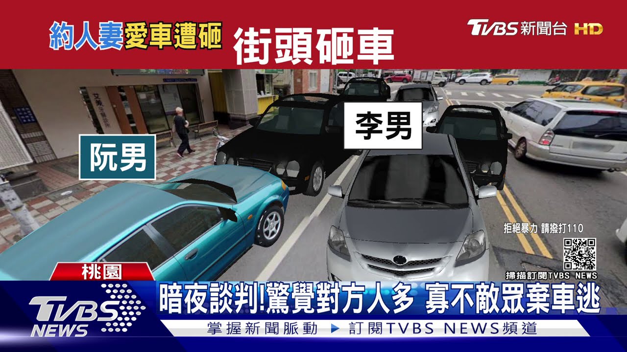 你約我老婆!男深夜撂11人 街頭砸車洩憤