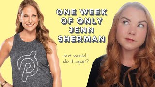 I TRIED ONE WEEK OF ONLY JENN SHERMAN PELOTON CLASSES // my review and recommendations