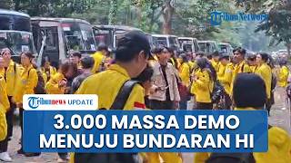 3.000 Massa dari BEM Bergerak Menuju Bundaran HI, Pakai Serba Hitam Tanda RI Sudah Tak Punya Harapan
