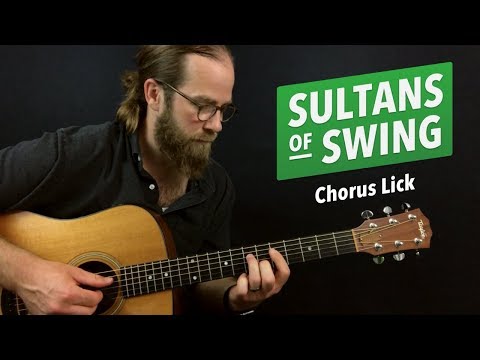 How to play SULTANS OF SWING with only 3 strings (guitar chorus lick)