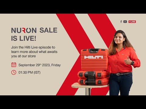 Nuron Sale is LIVE | Visit us and experience this all-new technology | #HiltiLive